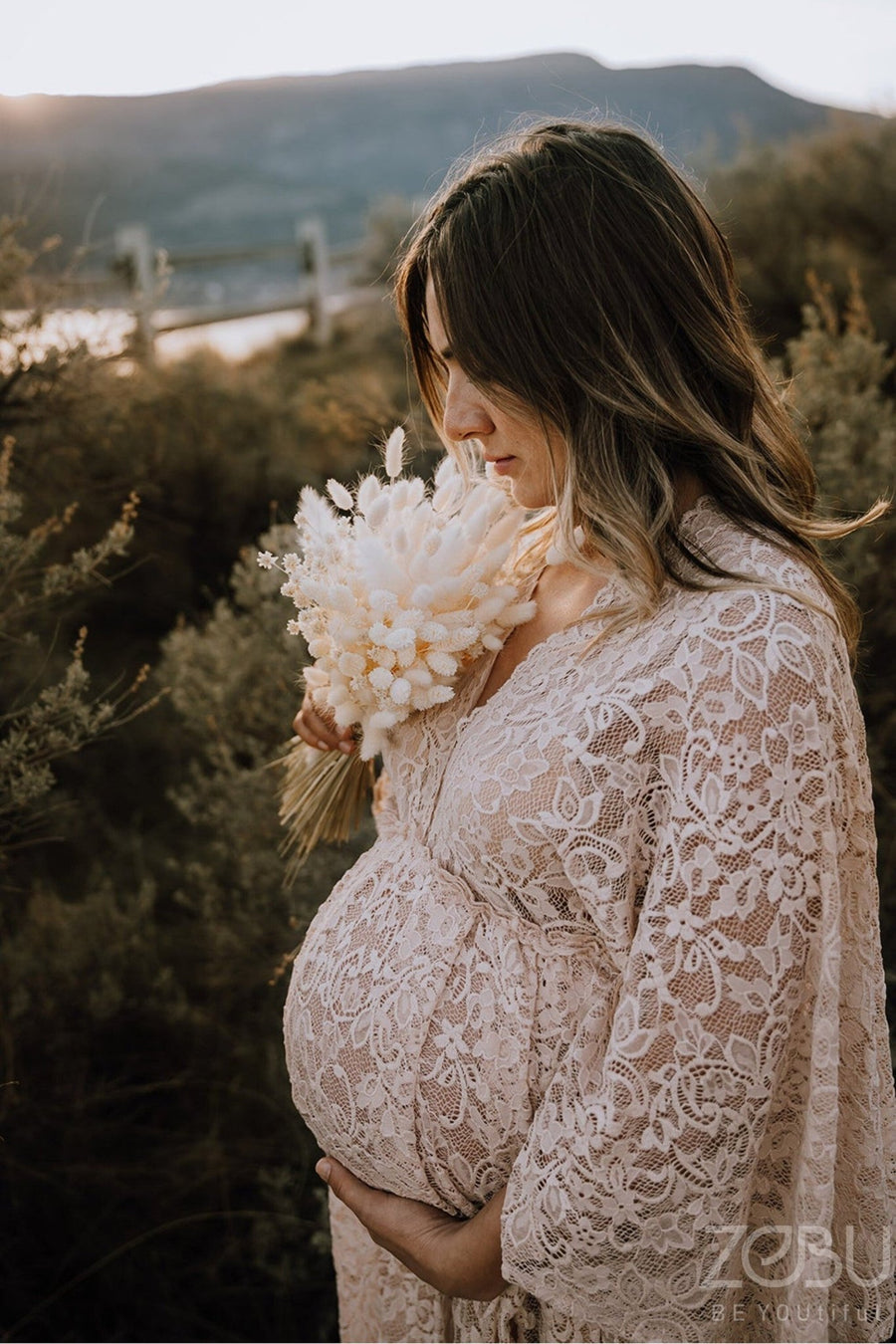 Athena Maternity Lace Unique Boho Dresses - Pregnancy - maternity clothes - ZeBu Be You