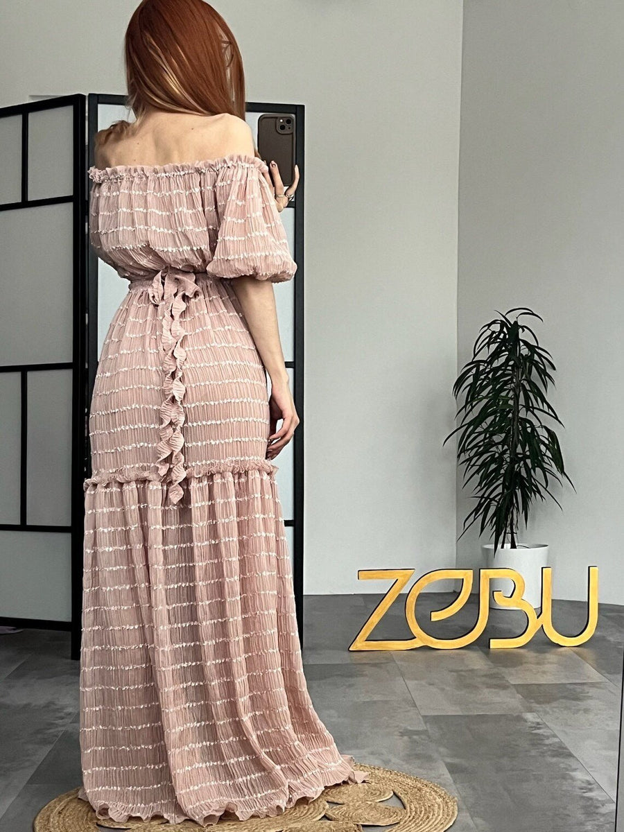 Ava Two - Piece Maternity Photoshoot Dresses - Pregnancy - maternity clothes - ZeBu Be You