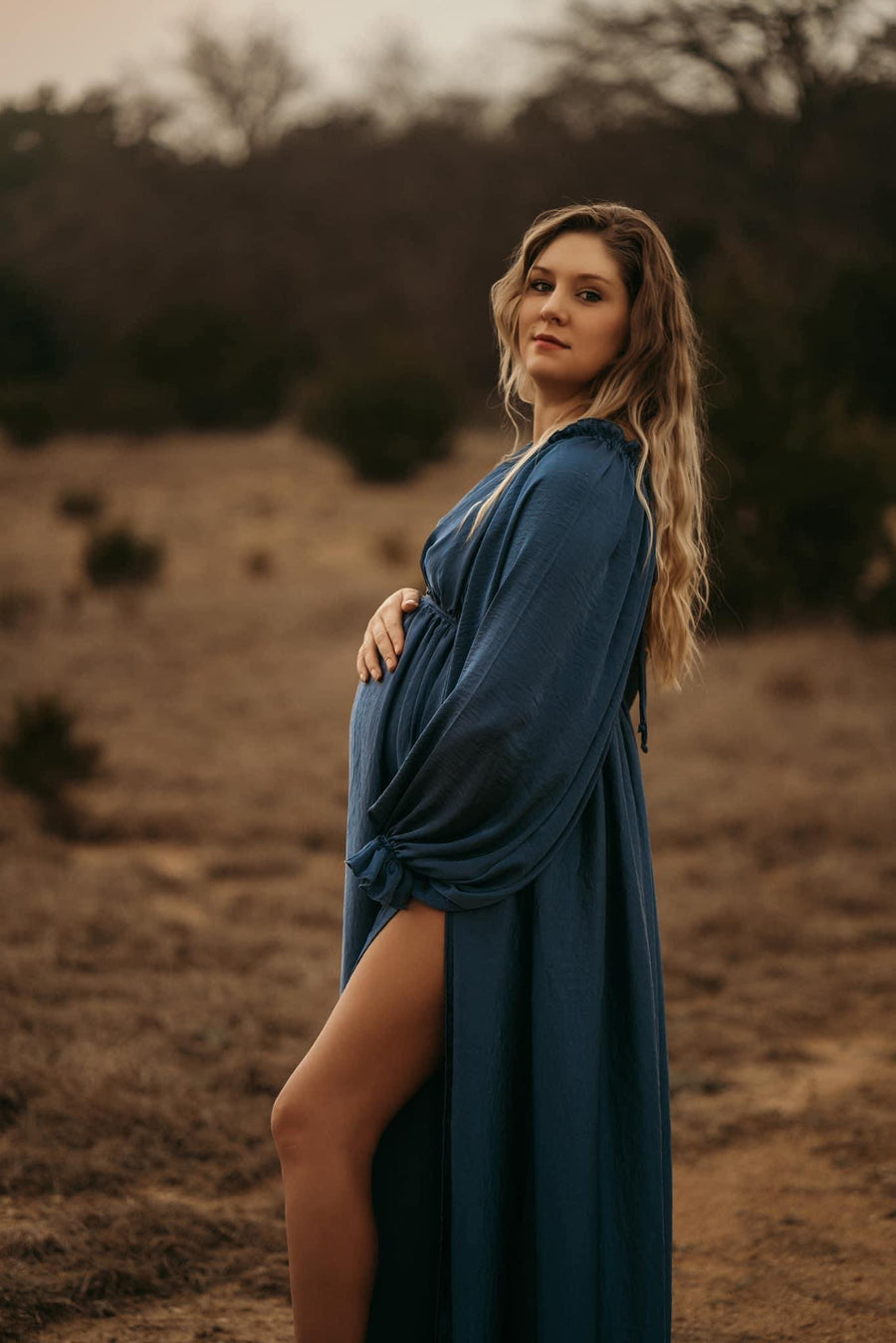 Birgit Maternity Silk Unique Boho Dresses - Pregnancy - maternity clothes - ZeBu Be You