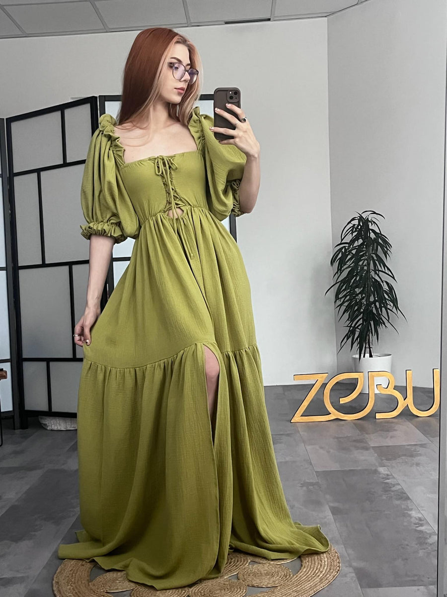 Brianna Gauze Maternity Unique Boho Dresses - Pregnancy - maternity clothes - ZeBu Be You