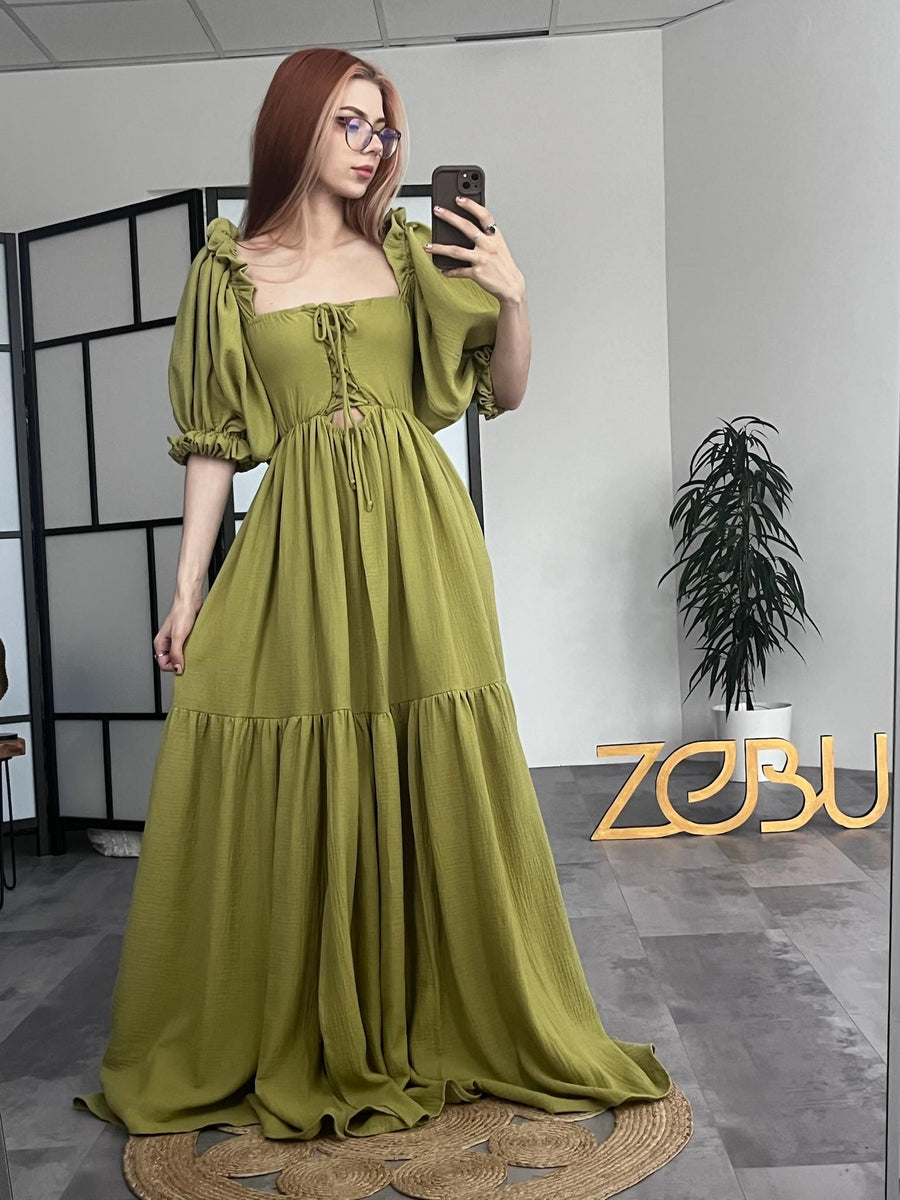 Brianna Gauze Maternity Unique Boho Dresses - Pregnancy - maternity clothes - ZeBu Be You