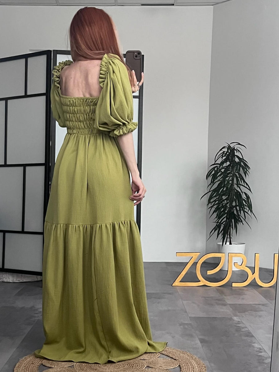 Brianna Gauze Maternity Unique Boho Dresses - Pregnancy - maternity clothes - ZeBu Be You