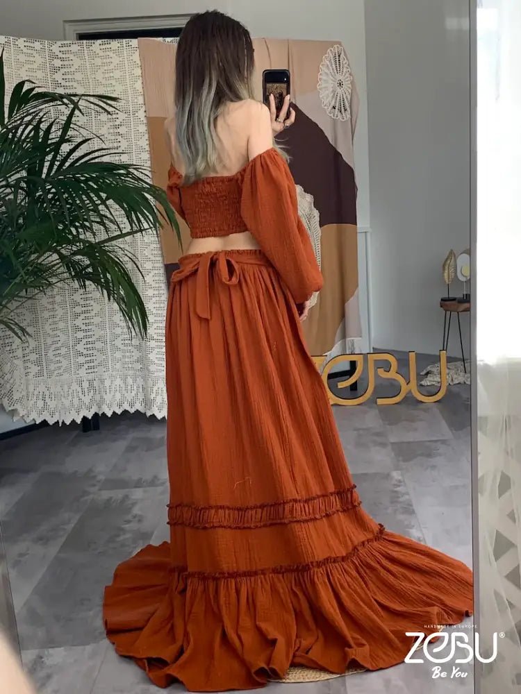 Charm Maternity Gauze Unique Boho dresses - Pregnancy - maternity clothes - ZeBu Be You