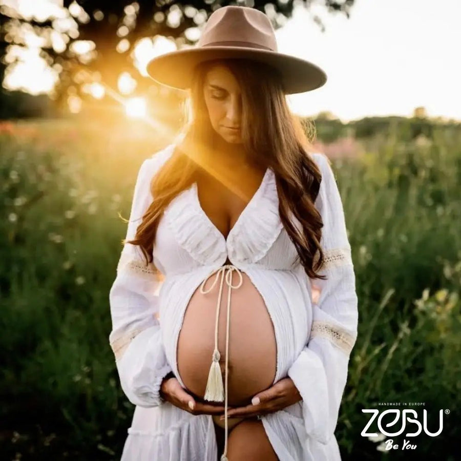 Cinderella Maternity Gauze, Lace Unique Boho Dresses - Pregnancy - maternity clothes - ZeBu Be You