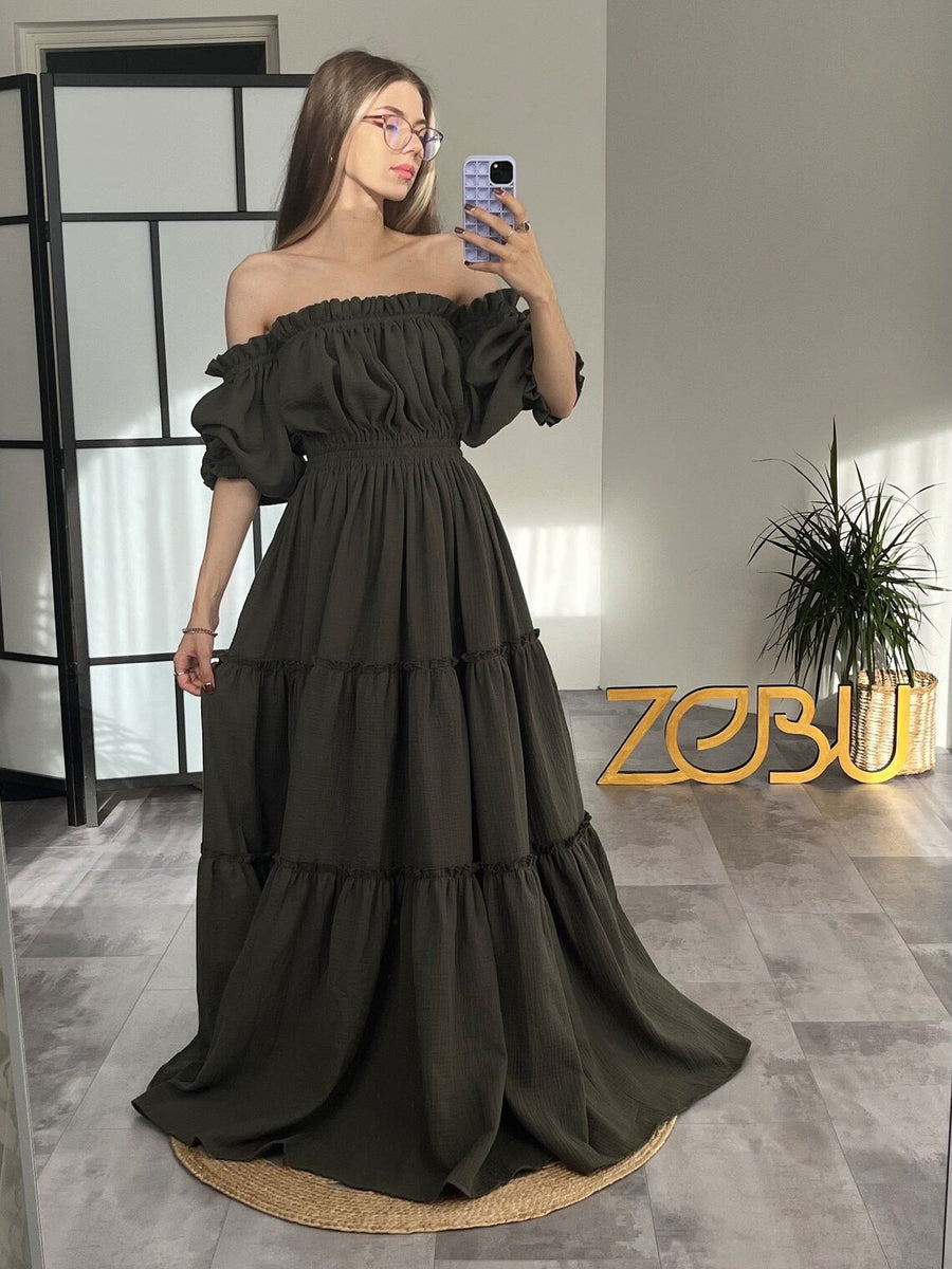 Colette Maternity Gauze Unique Boho Dresses - Pregnancy - maternity clothes - ZeBu Be You