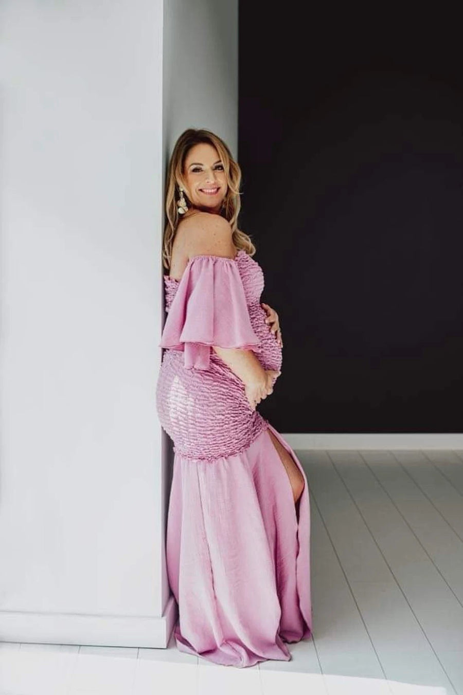 Drage Gauze Unique Maternity Dress for Photoshoot - Pregnancy - maternity clothes - ZeBu Be You