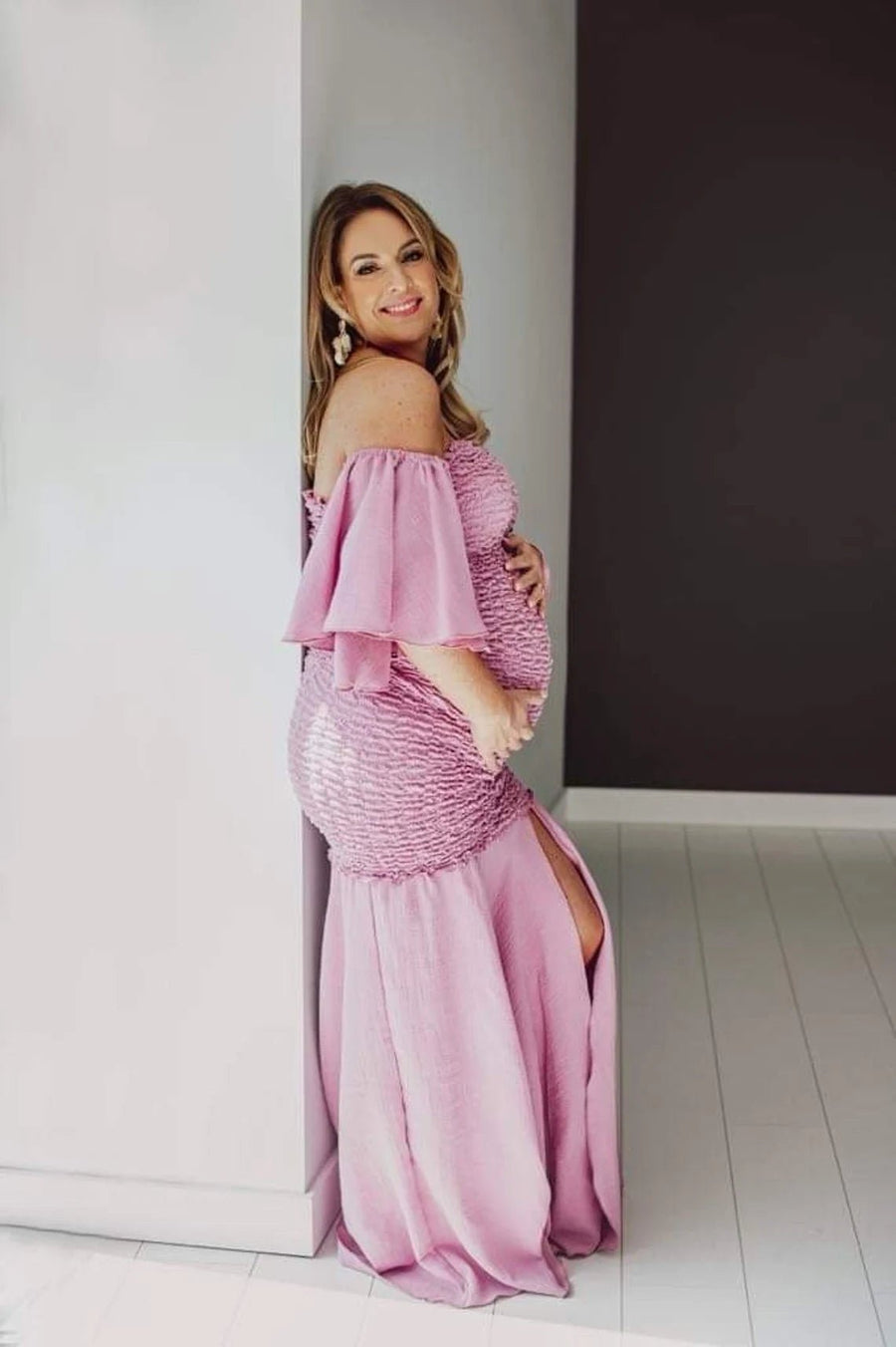 Drage Gauze Unique Maternity Dress for Photoshoot - Pregnancy - maternity clothes - ZeBu Be You