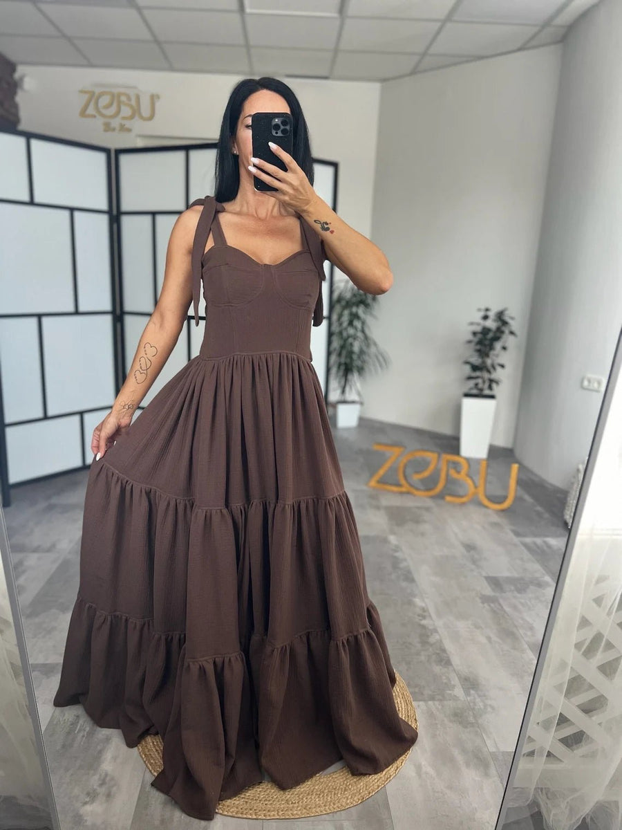 Era's Bloom Gauze Maternity Unique Boho Dresses - Pregnancy - maternity clothes - ZeBu Be You