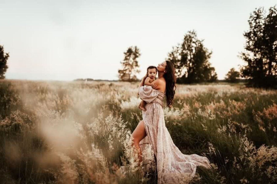 Ethereal Maternity Chiffon Unique Boho Dresses - Pregnancy - maternity clothes - ZeBu Be You