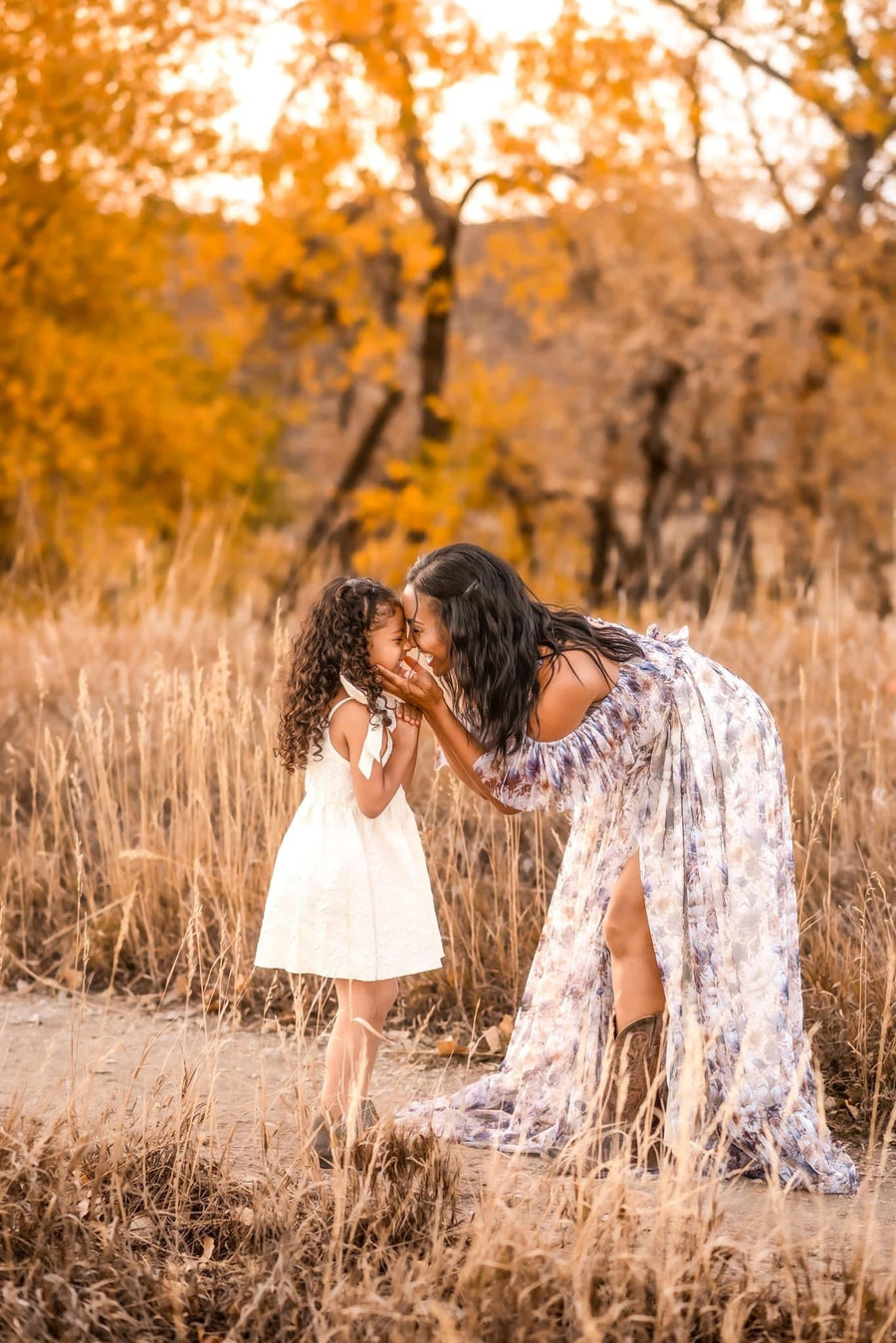 Floral Tulle Magnolia Maternity Unique Boho Dresses - Pregnancy - maternity clothes - ZeBu Be You