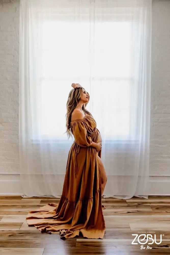 Fusion Maternity Gauze Unique Boho Dresses - Pregnancy - maternity clothes - ZeBu Be You