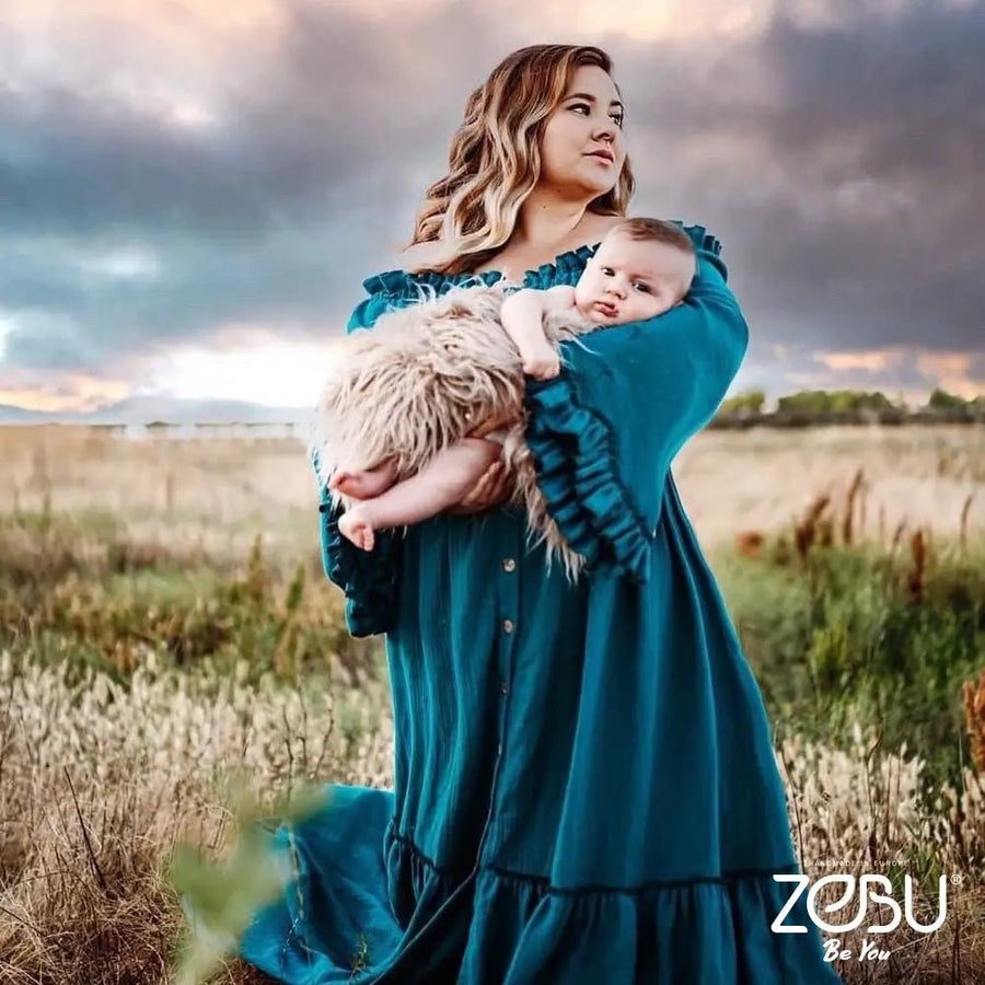 Harmony Maternity Gauze Unique Boho Dresses - Pregnancy - maternity clothes - ZeBu Be You