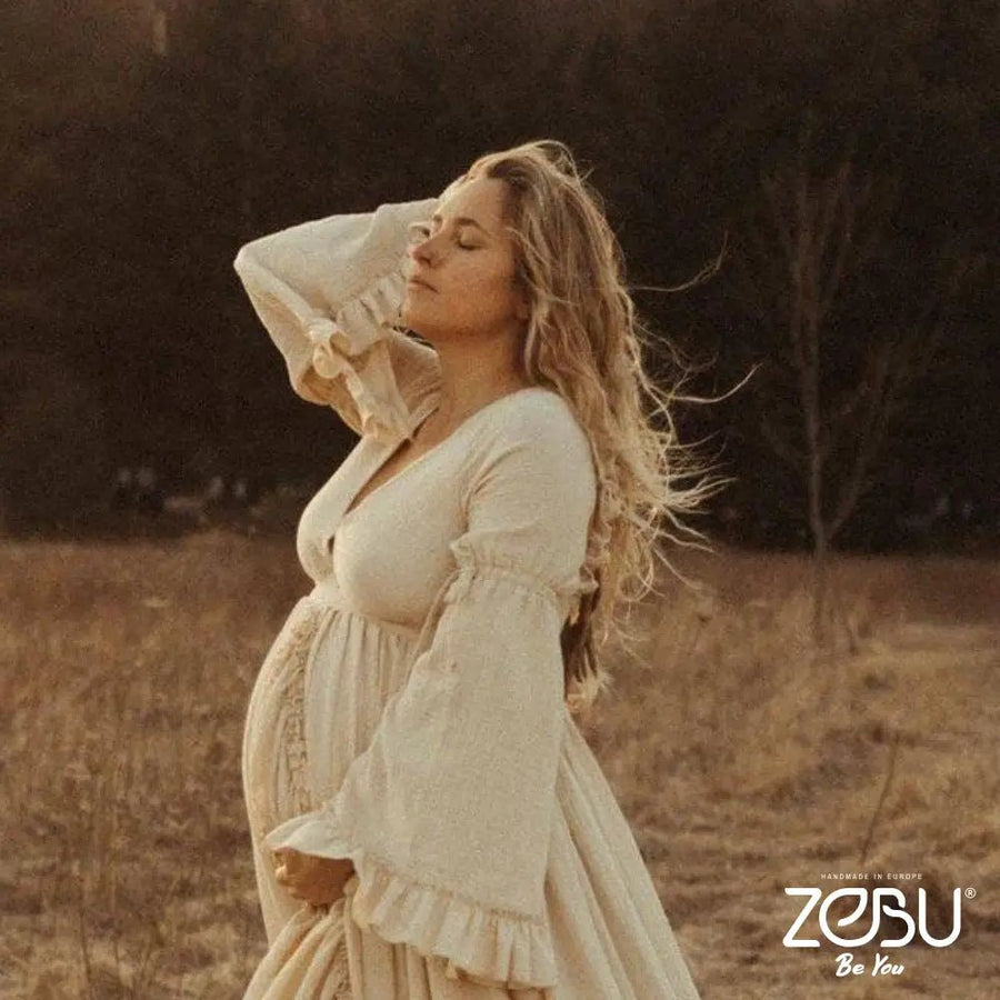 Illusion Maternity Gauze Unique Boho Dresses - Pregnancy - maternity clothes - ZeBu Be You