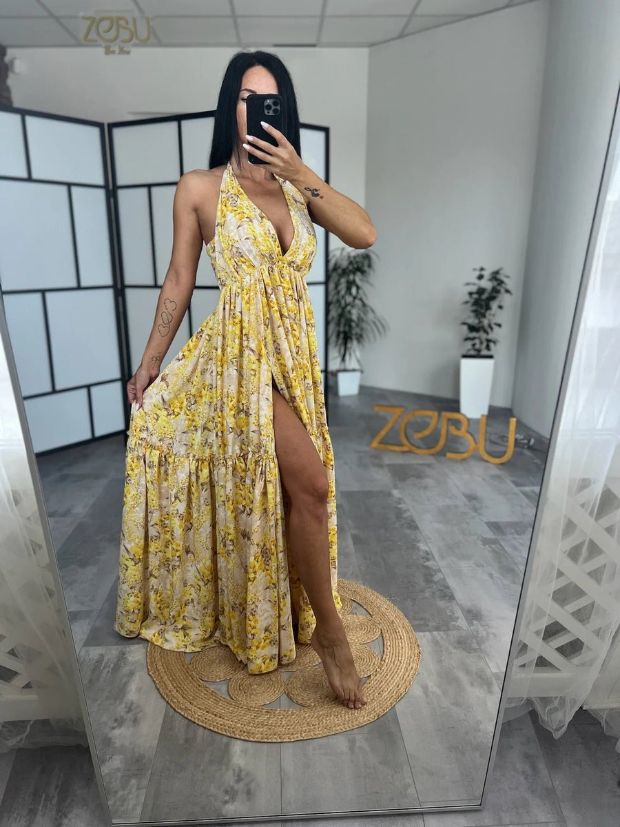 Lora Floral Chiffon Maternity Unique Boho Dresses - Pregnancy - maternity clothes - ZeBu Be You