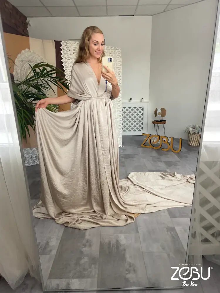 Magic Scarf for photoshoot Maternity Chiffon Unique Boho dresses - Pregnancy - maternity clothes - ZeBu Be You