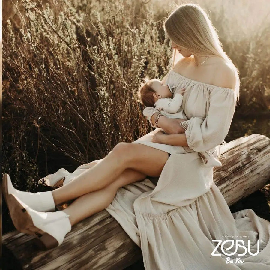 Maureen Maternity Gauze Unique Boho Dresses - Pregnancy - maternity clothes - ZeBu Be You