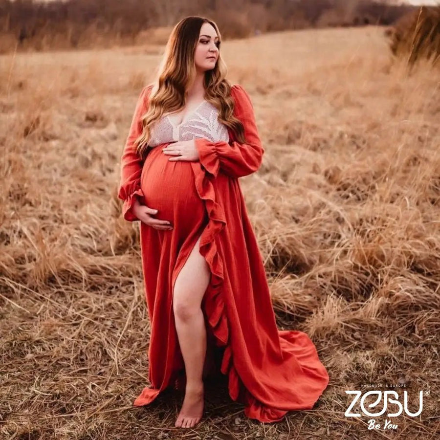 Moonlight Maternity Gauze, Lace Unique Boho Dresses - Pregnancy - maternity clothes - ZeBu Be You