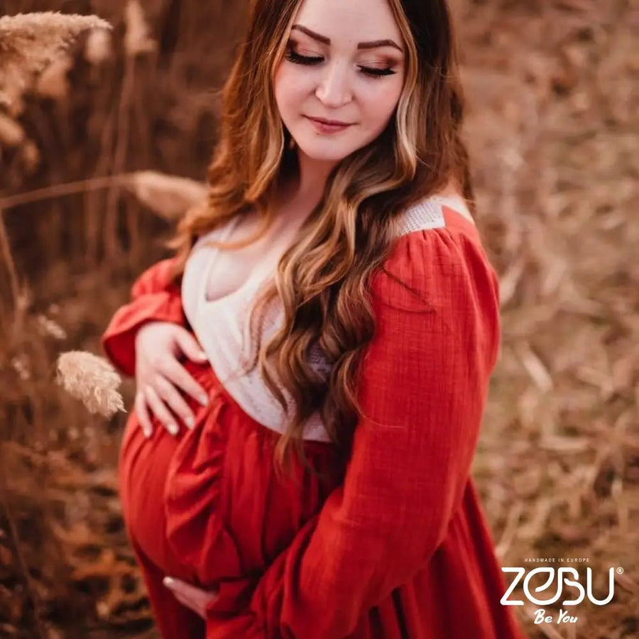 Moonlight Maternity Gauze, Lace Unique Boho Dresses - Pregnancy - maternity clothes - ZeBu Be You