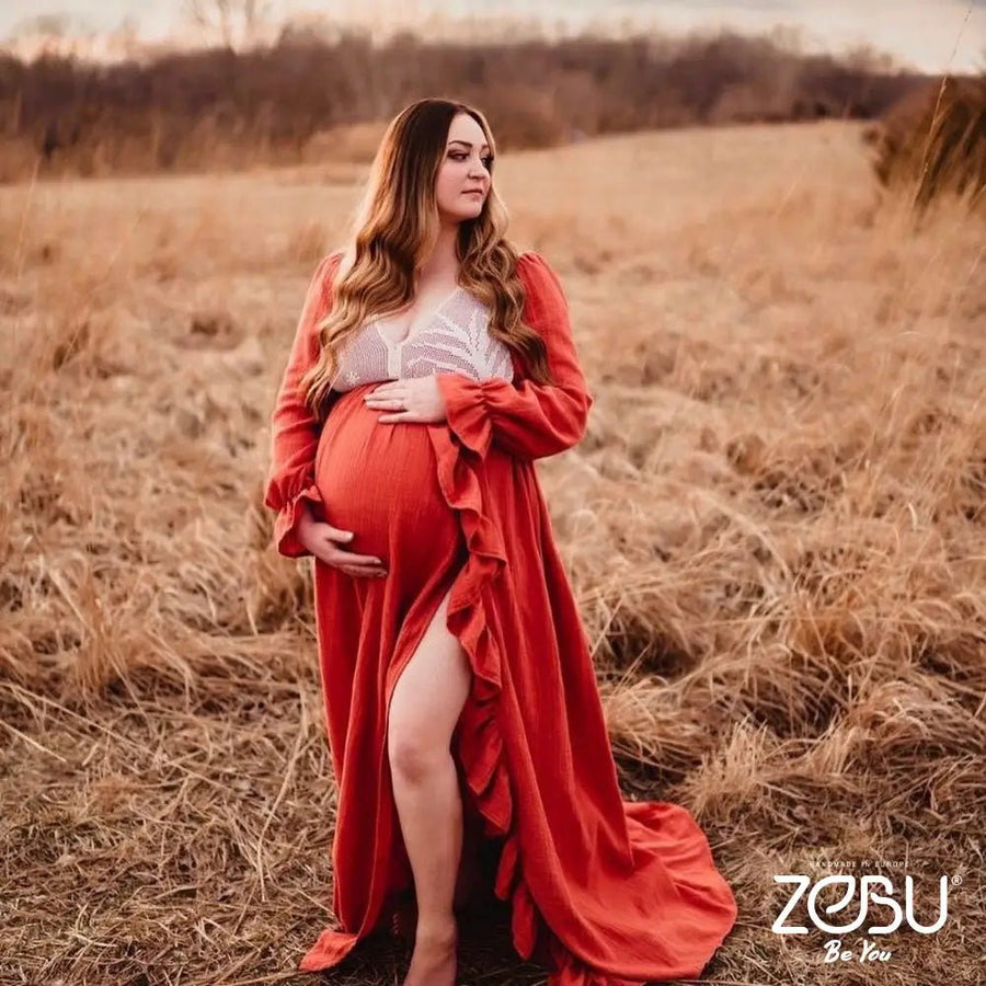 Moonlight Maternity Gauze, Lace Unique Boho Dresses - Pregnancy - maternity clothes - ZeBu Be You