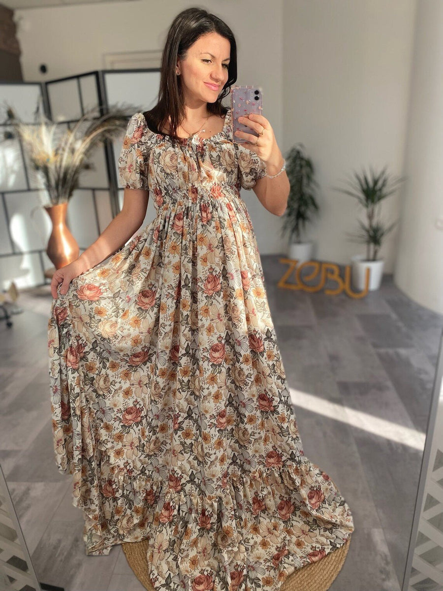 Nadia Maternity Unique Boho Dresses - Pregnancy - maternity clothes - ZeBu Be You