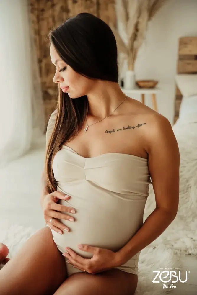 Rachel Jersey Maternity Bodysuits for Photoshoot - Pregnancy - maternity clothes - ZeBu Be You