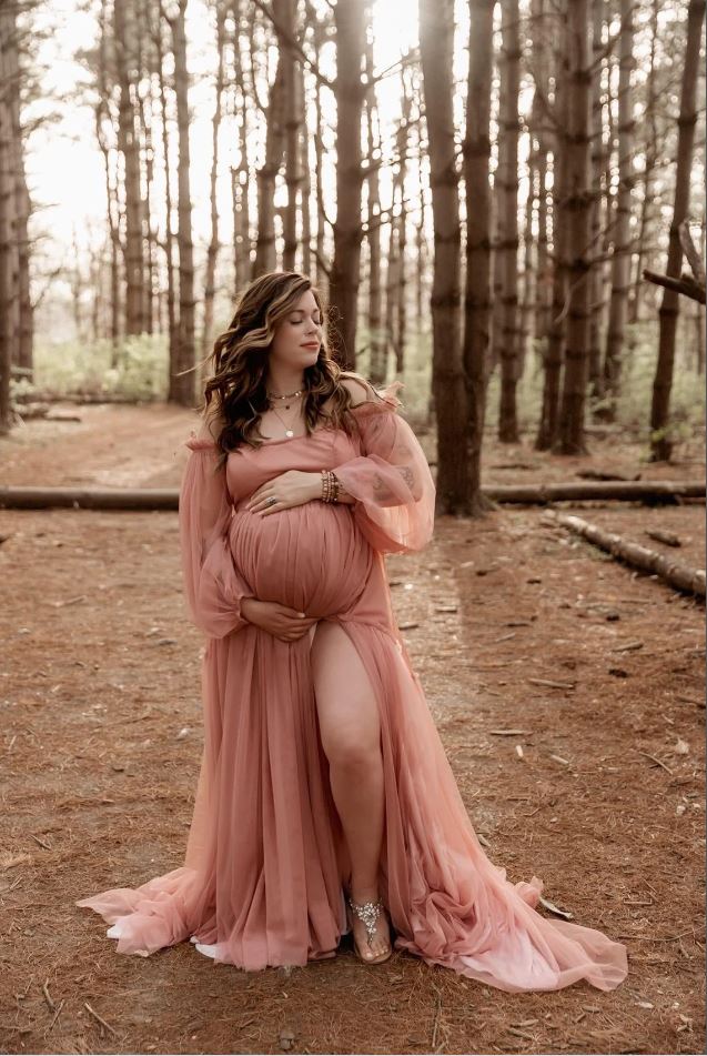 Secret Garden Maternity Tulle Unique Boho dresses - Pregnancy - maternity clothes - ZeBu Be You