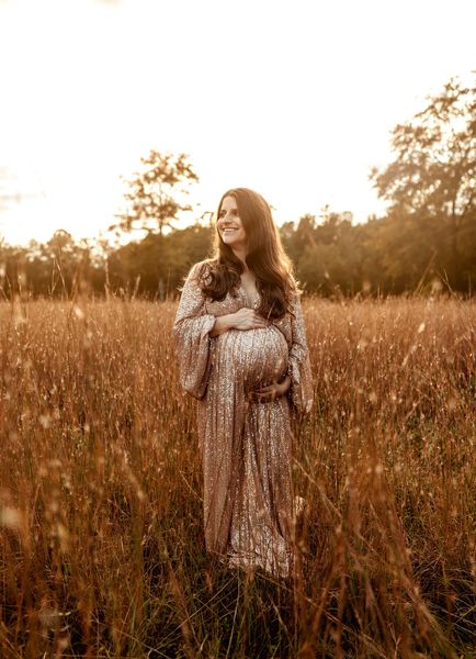 Sequin Starlight Maternity Unique Boho Dresses - Pregnancy - maternity clothes - ZeBu Be You