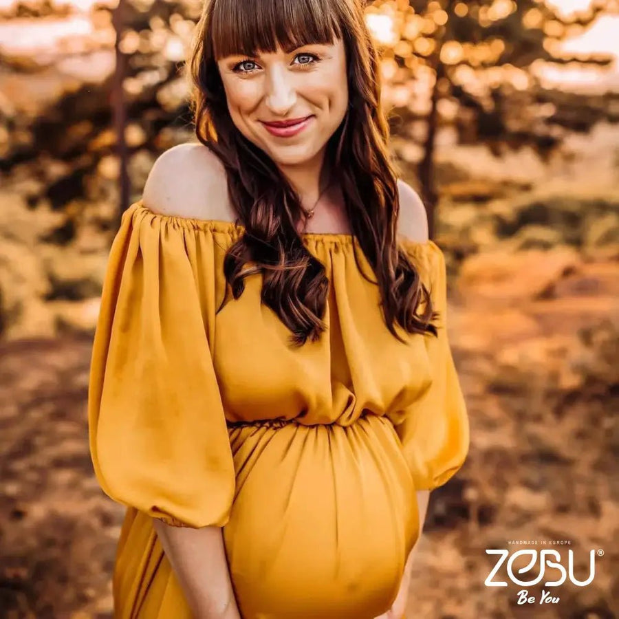 Sunflower Maternity Silk Unique Boho Dresses - Pregnancy - maternity clothes - ZeBu Be You