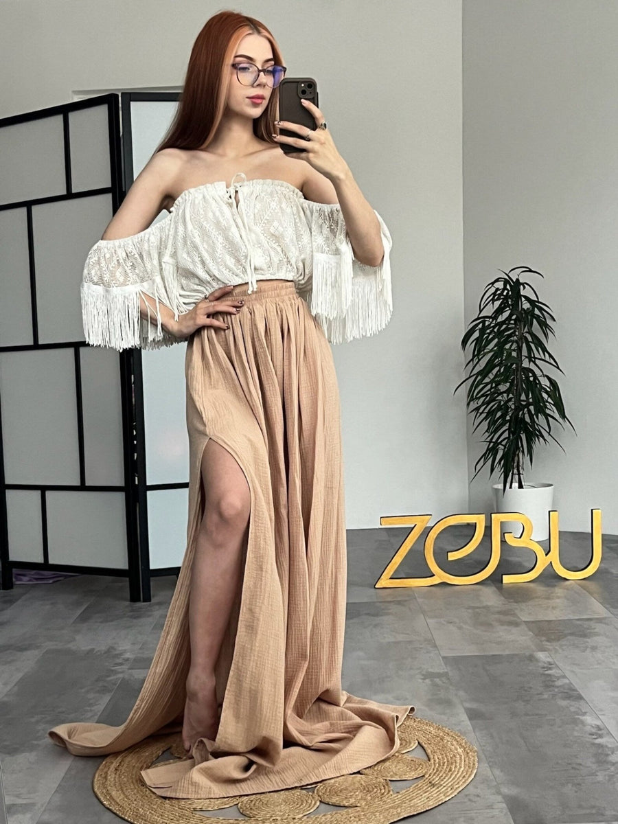 Tamara Gauze Maternity Unique Boho Dresses - Pregnancy - maternity clothes - ZeBu Be You