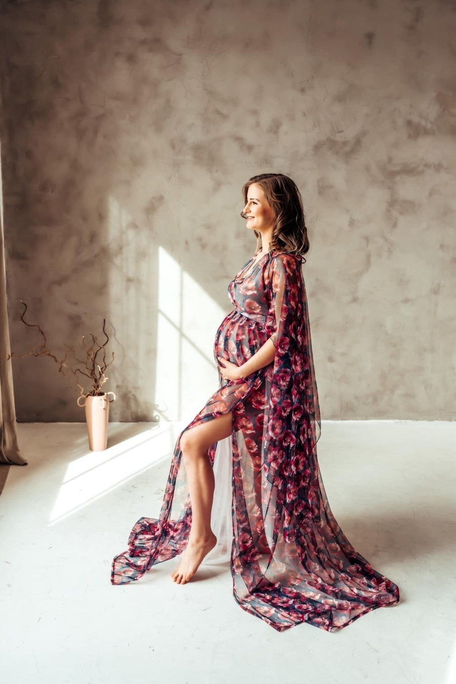 Tara Chiffon Maternity Unique Boho Dresses - Pregnancy - maternity clothes - ZeBu Be You